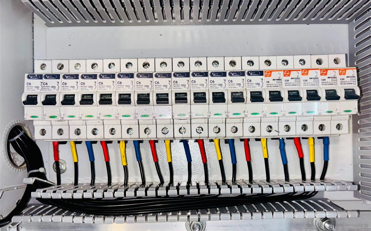 Professionally built industrial electrical control panel